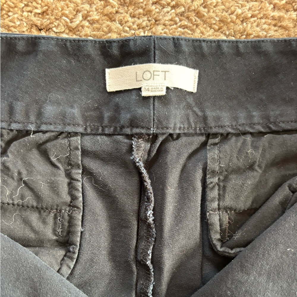 LOFT Black Womens’ Riviera Shorts Size 14 - Picture 4 of 4